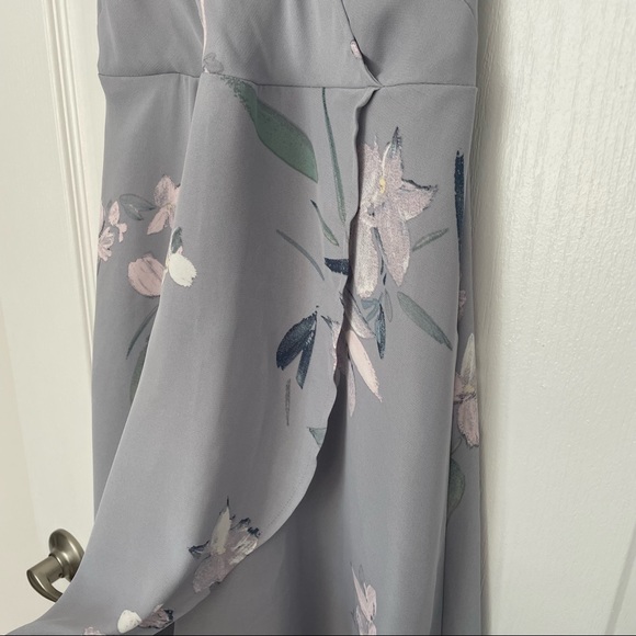 Dynamite Cold Shoulder Wrap Dress - Picture 3 of 9